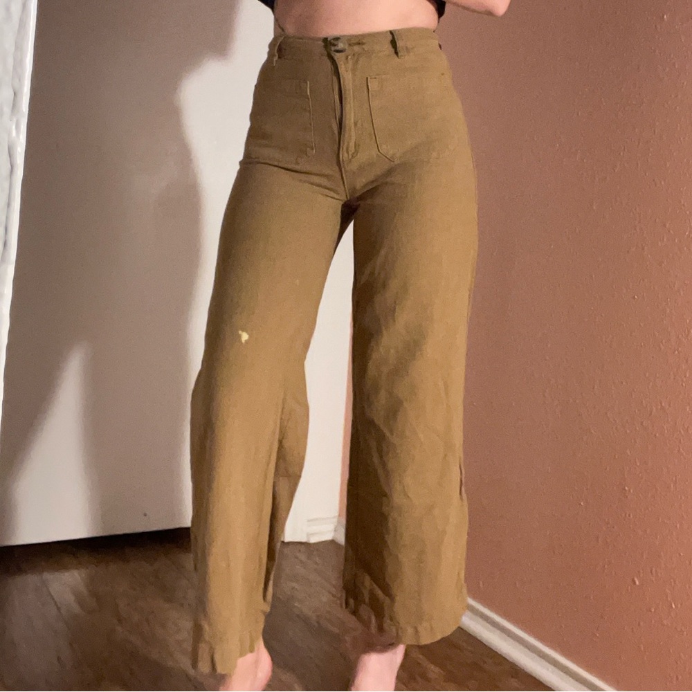 ROLLA'S Wide Leg Tan Jeans